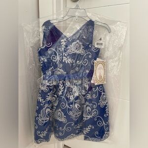 Disney Dresses Dress Cinderella Girls Brand NEW Color:Blue/Silver Size: 4